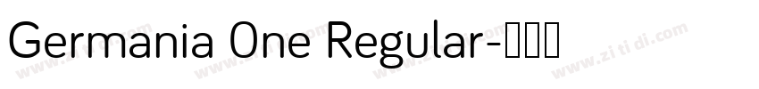 Germania 0ne Regular字体转换